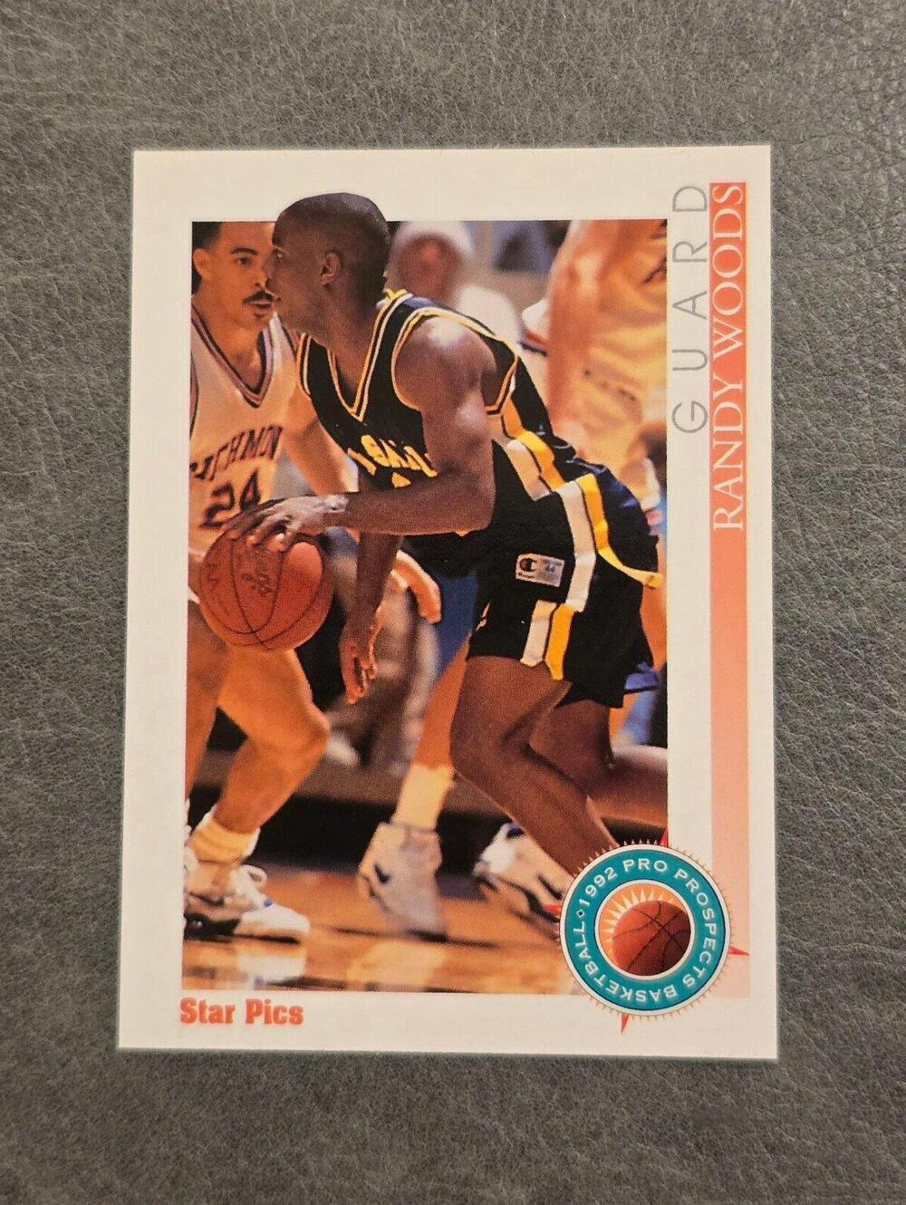 1992 Star Pics #54 Randy Woods Basketball Card